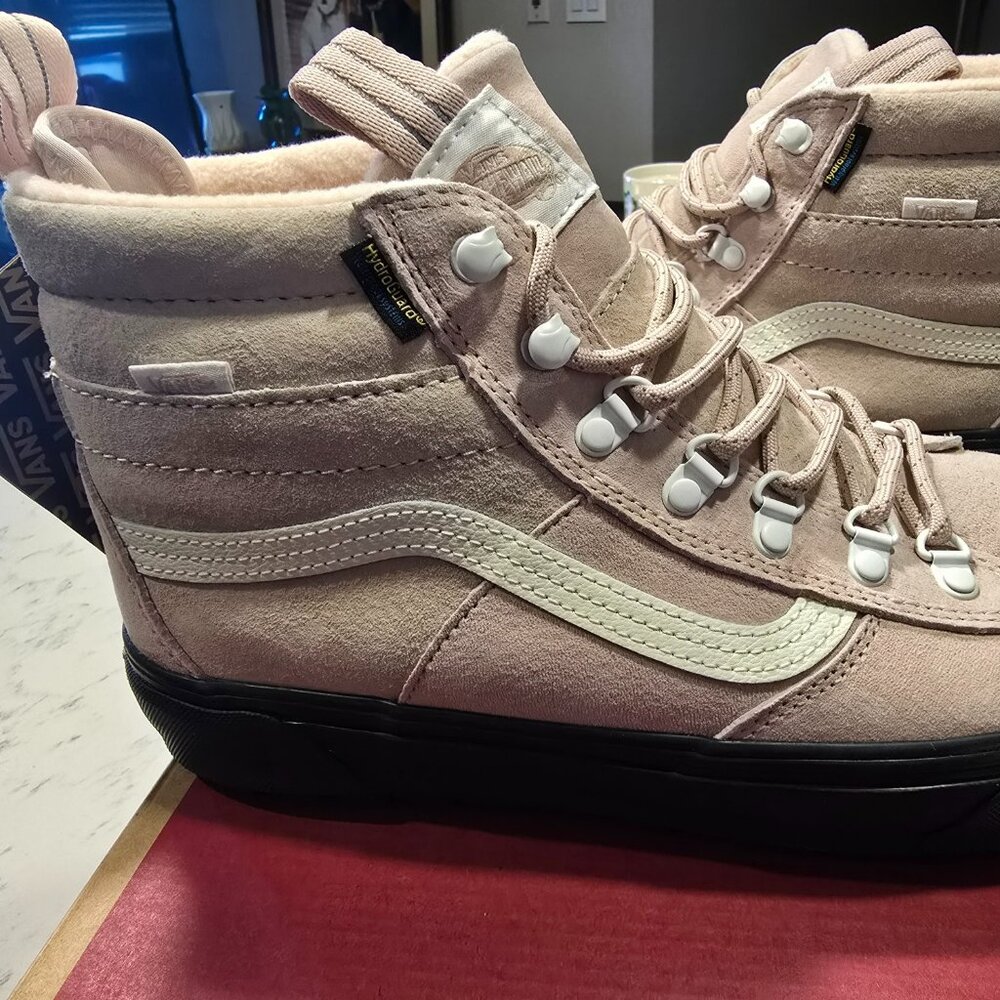 VANS SK8 HI DR MTE-2 DUSTY ROSE BLACK SIZE 10 Cold Weather Shoes BOOTS NEW